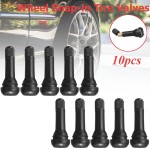 10Pcs set Car Chrome Van TR414 Steel Wheel Snap-in Tubeless Rubber Tyre Valve Stem Dust Caps Set Alloy