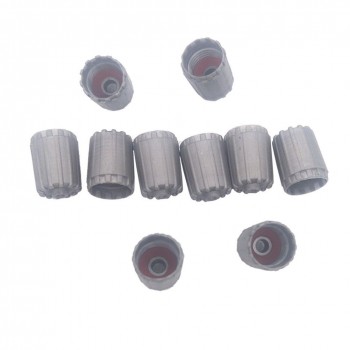 10pcs Durable Plastic Gray Tire Valve Stem Caps Tpms Tire Cap With Gasket To/yota