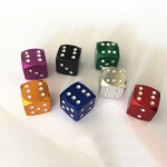 4Pcs/Lot Aluminum Alloy Car-styling AUTO Dice Dust Valve Caps Car Motorcycles Electric Cars Tire Valve Dust Cap