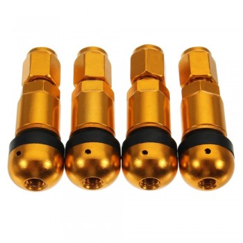 4pcs/set Universal Car Motorcycle Tubeless Wheel Tyre Valve Stems Caps Tire Air Valve Stem Aluminum Metal