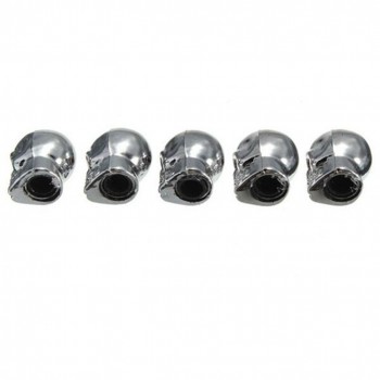 4pcs Fashion Skull Tyre Air Valve Stem Caps Dust Cover for Bike Car Truck