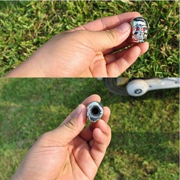 4pcs Fashion Skull Tyre Air Valve Stem Caps Dust Cover for Bike Car Truck