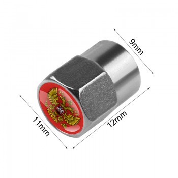 4pcs/set car-styling Russian Eagle Emblem Automobiles Wheel Tire Valve Caps Dust Cover metal car Decoration accessories