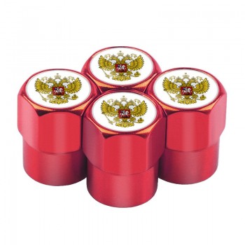 4pcs/set car-styling Russian Eagle Emblem Automobiles Wheel Tire Valve Caps Dust Cover metal car Decoration accessories