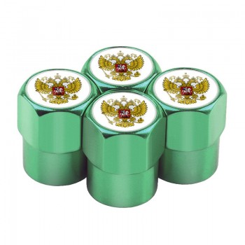 4pcs/set car-styling Russian Eagle Emblem Automobiles Wheel Tire Valve Caps Dust Cover metal car Decoration accessories