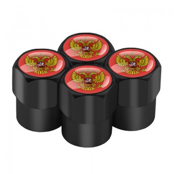 4pcs/set car-styling Russian Eagle Emblem Automobiles Wheel Tire Valve Caps Dust Cover metal car Decoration accessories