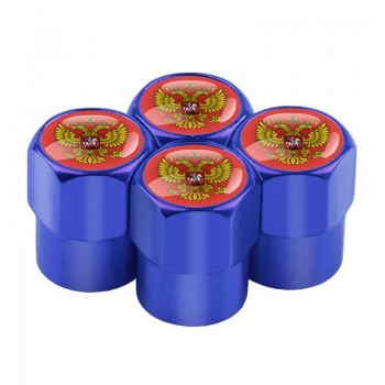 4pcs/set car-styling Russian Eagle Emblem Automobiles Wheel Tire Valve Caps Dust Cover metal car Decoration accessories