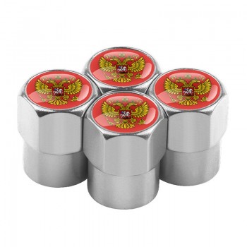 4pcs/set car-styling Russian Eagle Emblem Automobiles Wheel Tire Valve Caps Dust Cover metal car Decoration accessories
