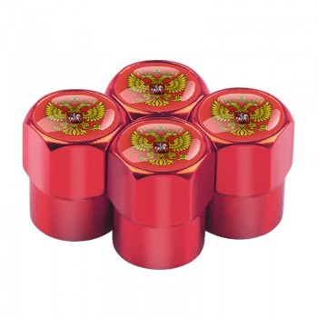 4pcs/set car-styling Russian Eagle Emblem Automobiles Wheel Tire Valve Caps Dust Cover metal car Decoration accessories