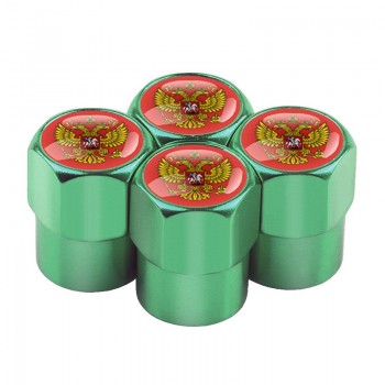 4pcs/set car-styling Russian Eagle Emblem Automobiles Wheel Tire Valve Caps Dust Cover metal car Decoration accessories