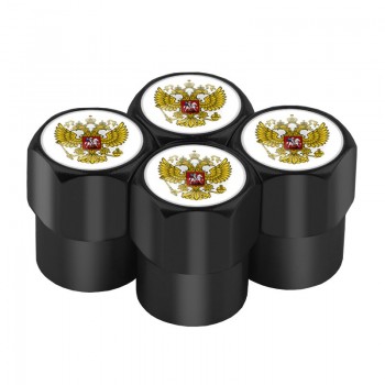 4pcs/set car-styling Russian Eagle Emblem Automobiles Wheel Tire Valve Caps Dust Cover metal car Decoration accessories