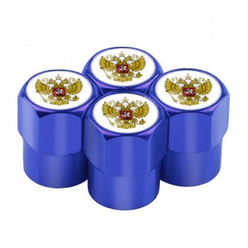 4pcs/set car-styling Russian Eagle Emblem Automobiles Wheel Tire Valve Caps Dust Cover metal car Decoration accessories