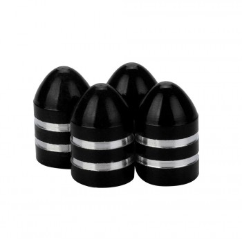 4PCS universal Aluminum Bullet auto car tyre valve caps motorcycle bicycle wheel tire valve cap