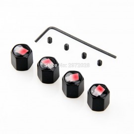 4 x Car Styling Anti-theft Stainless Wheel Tire Valve Stems Caps Car Wheel Tyre Tire Stem Air Valve Caps For Audi RS4 RS5 RS6
