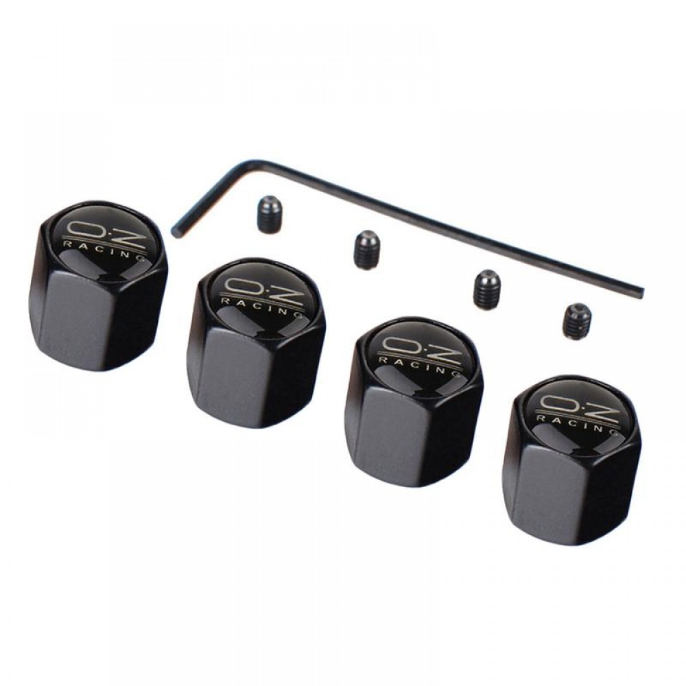 4pcs Universal OZ Racing Styling OZ Logo Emblem Case Tire Valve Core Cap  Anti-theft Finger Car Wheel Tire Valve Caps Covers