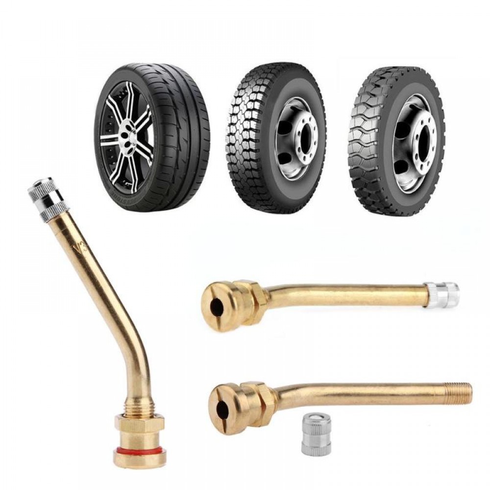 VODOOL Brass Air Truck Tire Valve Stem for V3.20.4 9.7mm Hole Aluminum Wheel Rims for Car Truck Motorcycle Accessories