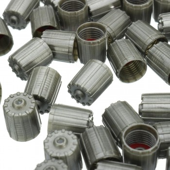 50pcs ABS Top TPMS Tire Valve Stem Caps Cover Kit Gray For Car Truck Motorcycle