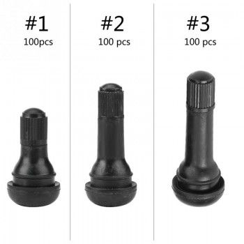 TR412/TR413/TR414 100 pcs Tire valves Car Motorcycle Universal Replacement Snap in Tire Tyre Valve Stem automobiles