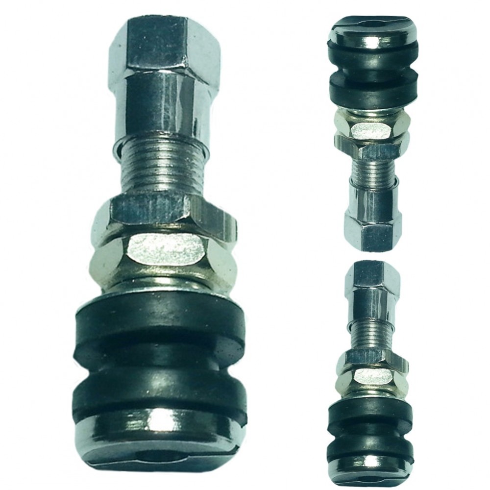 TR161 2pcs Stem Electrombile Rim Stainless Steel Bolt Motorcycles Tire Valve Dust Cap Tubeless Wheel Scooter
