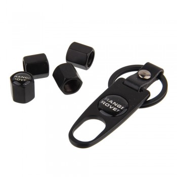 For Range Rover Land Rover Evoque Discovery Remote Car Accessories Auto Wheel Tire Valve Caps with Keychain for Range Rover Logo