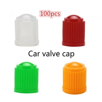 Car-styling AUTO 100pcs Fashion Plastic Auto Car Bike Motorcycle Truck wheel Tire Valve Stem Caps HOT