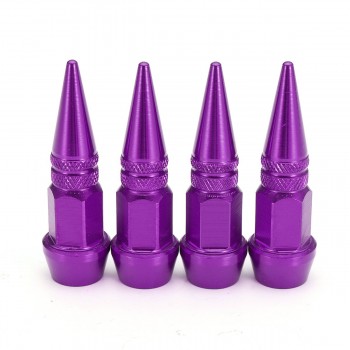 4Pcs Motorcycle Car Auto Bike Spike Shape Dustproof Tire Wheel Stem Valve Caps