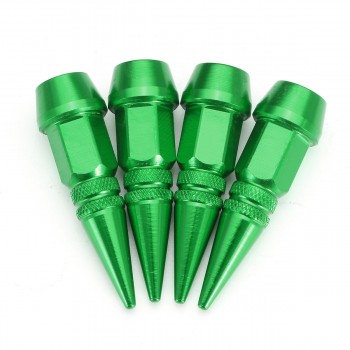 4Pcs Motorcycle Car Auto Bike Spike Shape Dustproof Tire Wheel Stem Valve Caps