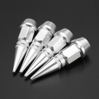 4Pcs Motorcycle Car Auto Bike Spike Shape Dustproof Tire Wheel Stem Valve Caps
