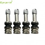New Arrival 4 PCS TR48E Flush Mount Metal/Chrome Tire Valve Stems High Pressure st8
