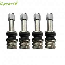 New Arrival 4 PCS TR48E Flush Mount Metal/Chrome Tire Valve Stems High Pressure st8