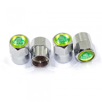Car Styling For Lotus logo Wheels Tire Valve Stem Caps Rim Sticker For Lotus Elise ELISE CR ELISE S EVORA EXIGE Auto accessorie
