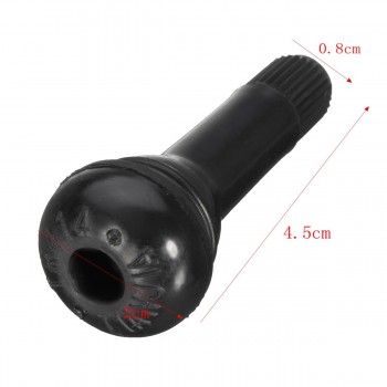 20PCs/set Black TR413 Tubeless Car Wheel Tire Valve Stems with Caps Tyre Rubber Valves With Dust Caps