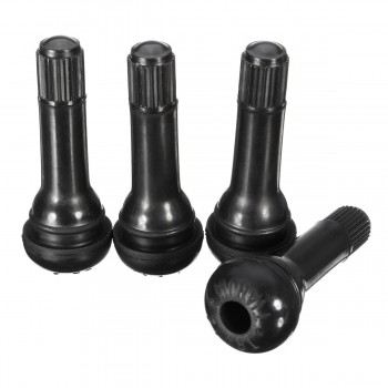 20PCs/set Black TR413 Tubeless Car Wheel Tire Valve Stems with Caps Tyre Rubber Valves With Dust Caps