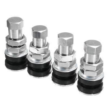 4Pcs/lot 3.2x1.5cm Brass+Rubber Tire Wheel Valve Tubeless Stem For Motorcycle Car Bike