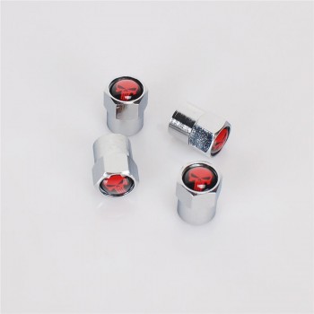 4Pcs Car Styling Metal Ghost Skull Logo Emblem Tire Valve Caps Auto Tyre Air Stems Cap Automobile Motorcycle Tire Accessories