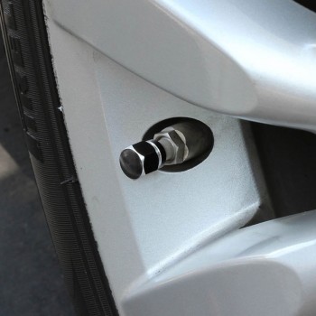 4Pcs/Lot Universal Aluminum Bicycle Car Tire Valve Caps Tyre Wheel Hexagonal Ventile Air Stems Cover Airtight Rims Accessories