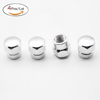 4Pcs/Lot Universal Aluminum Bicycle Car Tire Valve Caps Tyre Wheel Hexagonal Ventile Air Stems Cover Airtight Rims Accessories