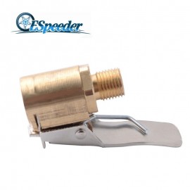 ESPEEDER 1PC Car 8mm Tyre Wheel Tire Clip Brass Air Chuck Inflator Pump Valve Connector Clamp Adapter