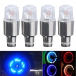 4pcs Dual Induction Valve Caps Wheel Stem Tire Tyre Night Light for Bicycles Cars Motorbicycle  Flash Car Tire Valve Caps
