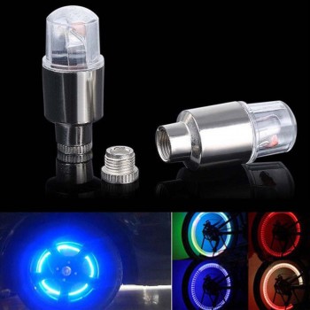 4pcs Dual Induction Valve Caps Wheel Stem Tire Tyre Night Light for Bicycles Cars Motorbicycle  Flash Car Tire Valve Caps