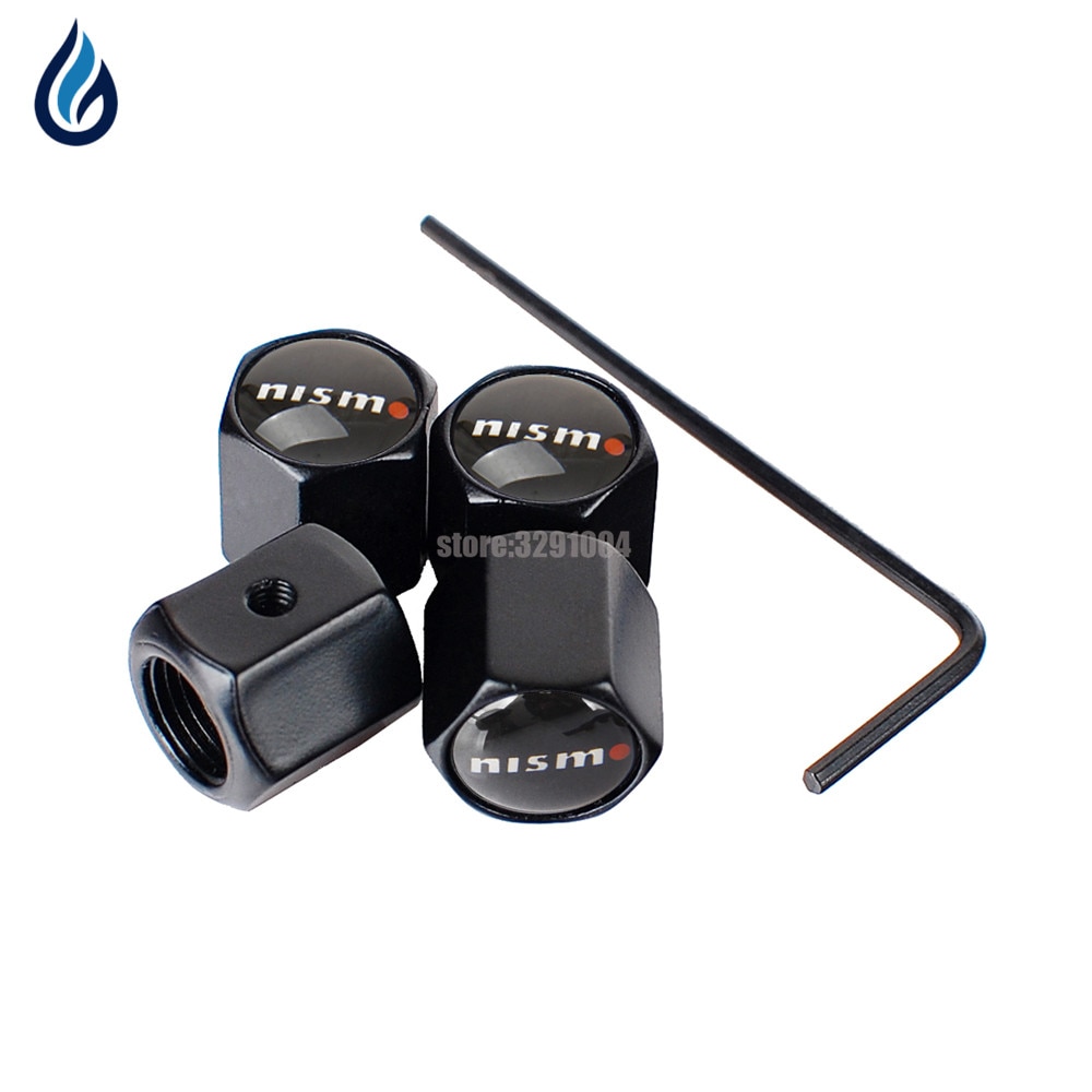 For Nissan Nismo Pathfinder Xterra Sentra Murano Frontier Note Serena Skyline Car Wheel Tire Valve Stems Caps Anti-Theft Cover