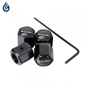 For Nissan Nismo Pathfinder Xterra Sentra Murano Frontier Note Serena Skyline Car Wheel Tire Valve Stems Caps Anti-Theft Cover