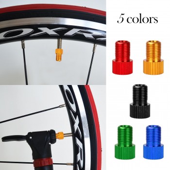 WINOMO 10 Pcs Aluminum PRESTA to SCHRADER Converter Car Valve Adapter Bicycle Bike Tube Pump Air Compressor Tools