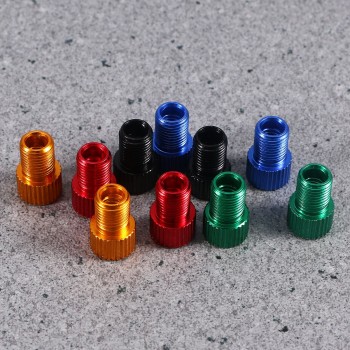 WINOMO 10 Pcs Aluminum PRESTA to SCHRADER Converter Car Valve Adapter Bicycle Bike Tube Pump Air Compressor Tools