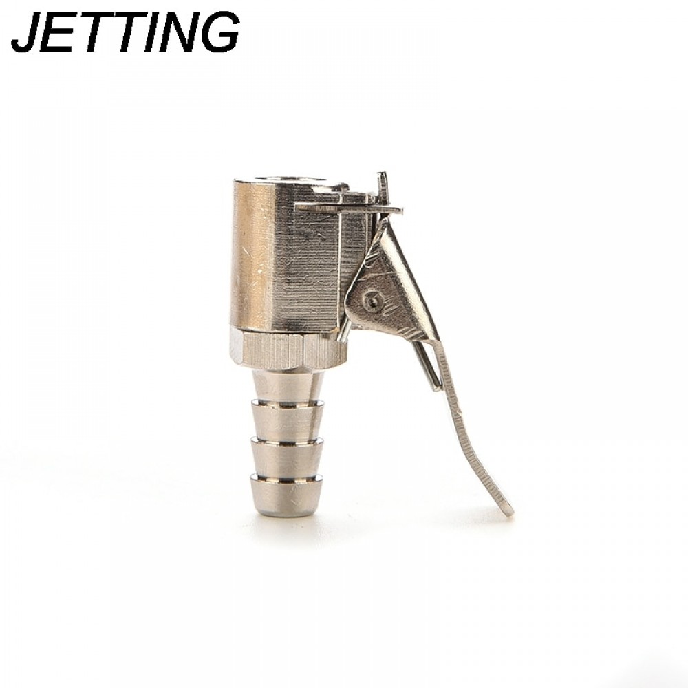 JETTING 1Pc Useful Auto Car Truck Tire Inflator Valve Connector Brass Tire Valve Air Pump Chuck Clip Clamp 8MM/6MM