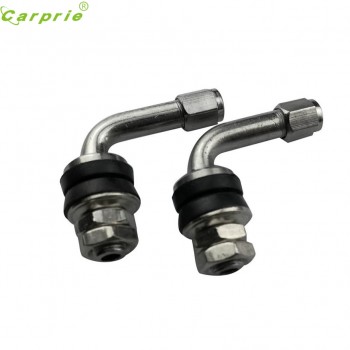 4 PCs 90 Degree Angle Metal/Chrome Tire Valve Stems High Pressure CARPRIE Aluminum New Creative Design