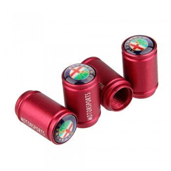 Car Styling Auto Wheel Tires Valve Caps Rim Sticker For Alfa Romeo Giulia Mito Brera 159 156 147 147gt 155 Spider Giulietta