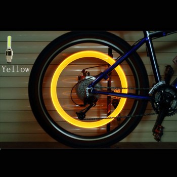 2pcs Neon Lights Color Tyre Wheel Valve Cap Light LED Lamp Flash Car Tire Valve Caps Air Cover Tire Rim Valve Wheel Stem Cap