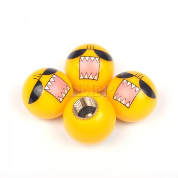 4Pcs/lot Universal Wheel Tire Valve Caps Car Motorcycle Bicycle Air Cover Auto Airtight Stems Cover For Emoji BMW VW Accessories