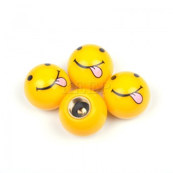 4Pcs/lot Universal Wheel Tire Valve Caps Car Motorcycle Bicycle Air Cover Auto Airtight Stems Cover For Emoji BMW VW Accessories